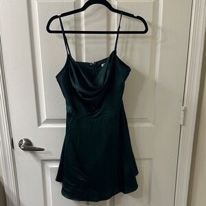 Fashion Nova Dark Green Mini Dress